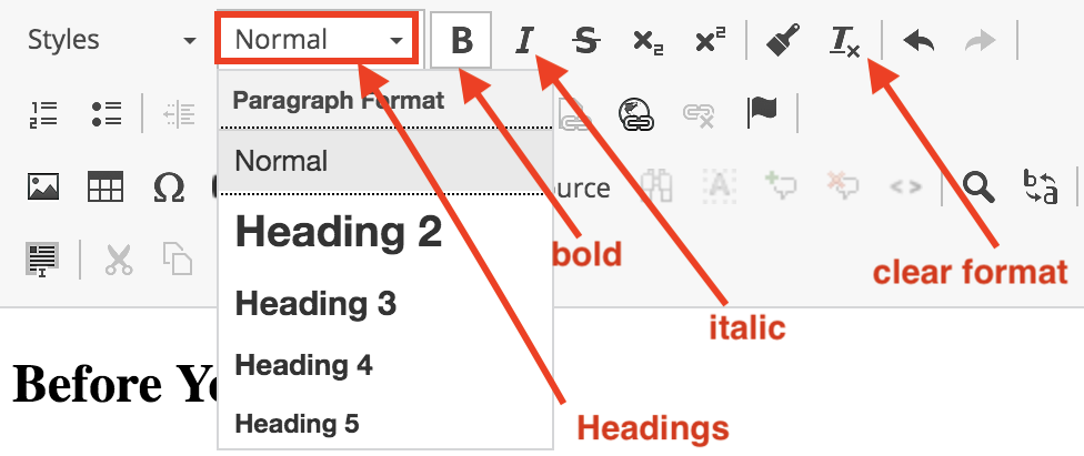 Format text tools