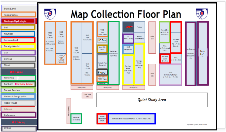 McKeldin Library Map Collection Floor Plan