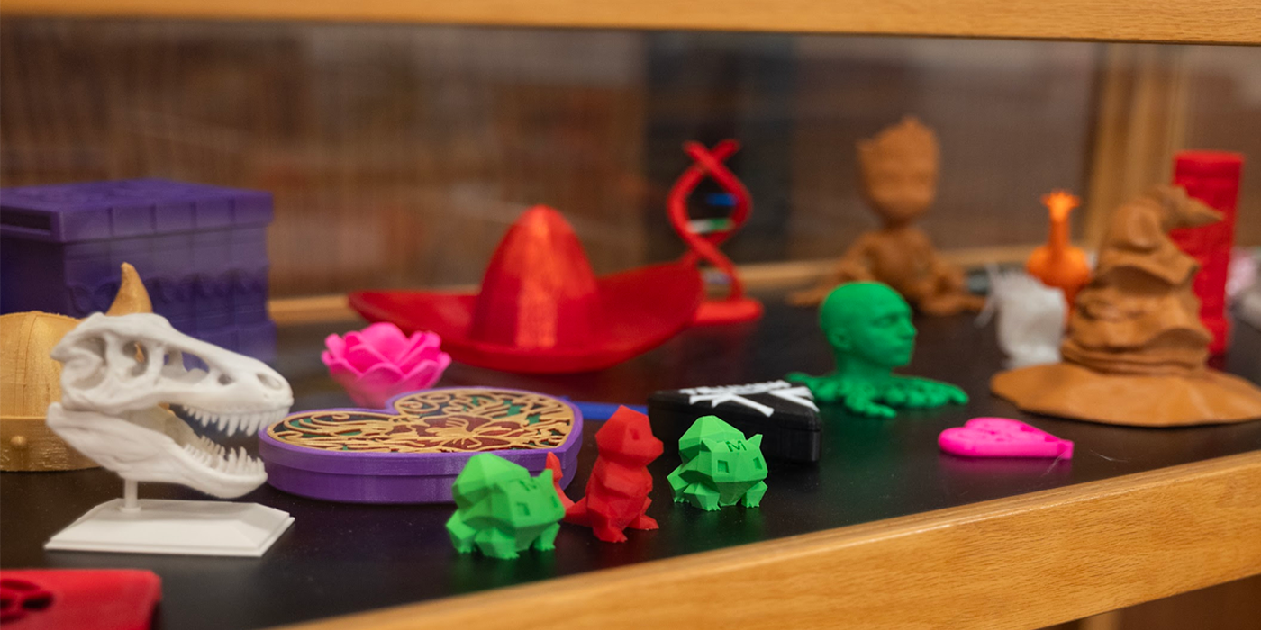 3D prints at the Makerspace