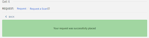 Request Success example