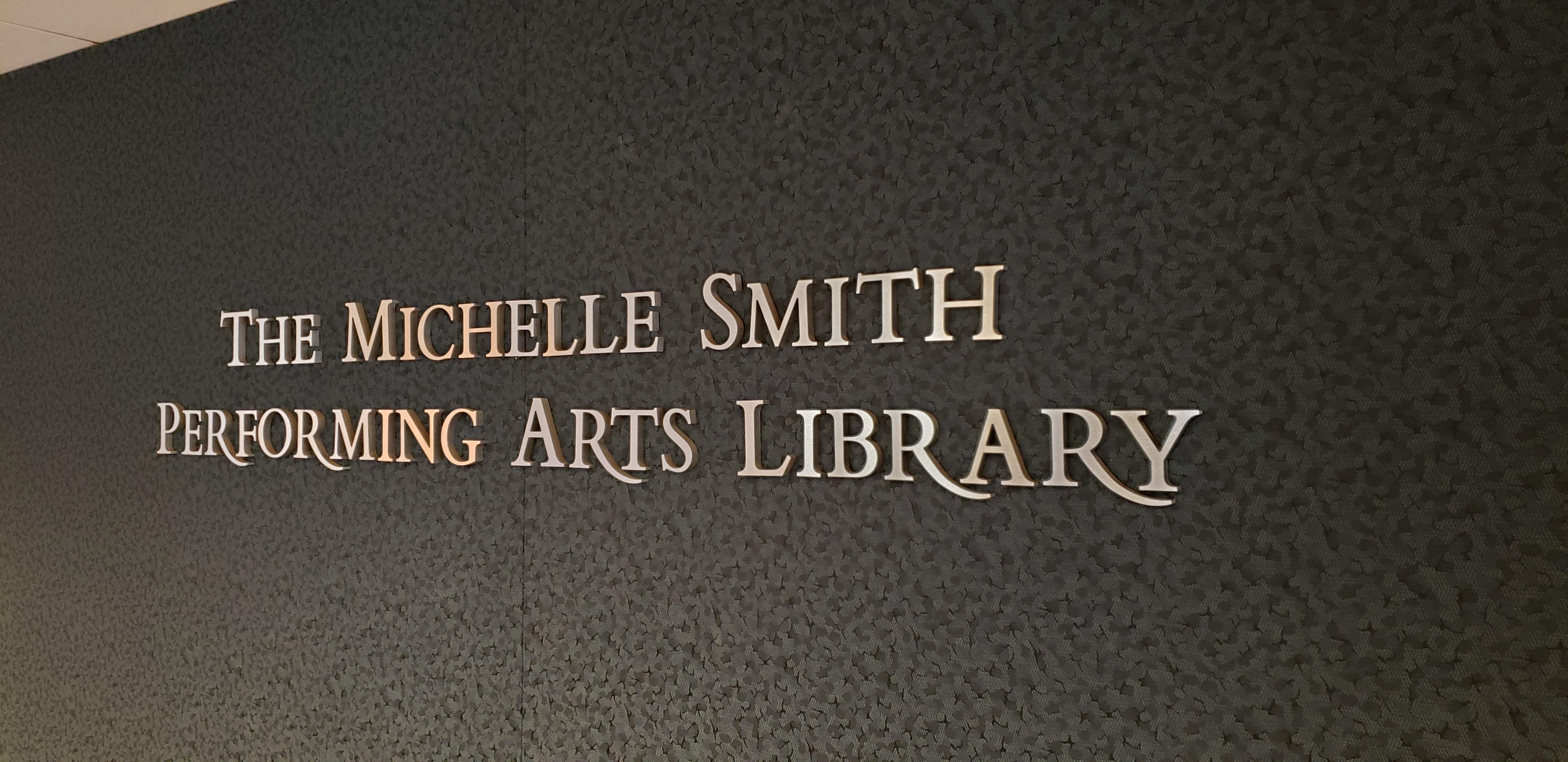 the michelle smith performing arts library