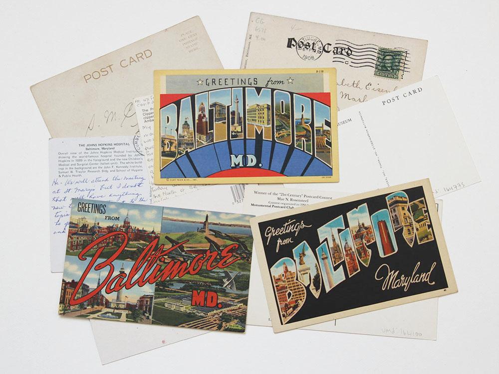 Historic postcards of Baltimore