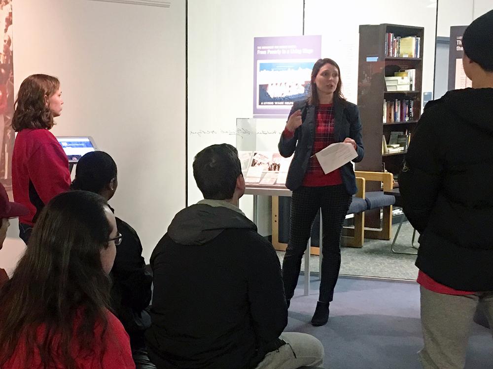 Tour of the gallery in Hornbake Library