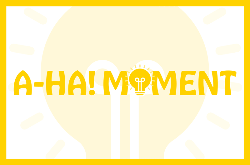 Aha! Moment logo.