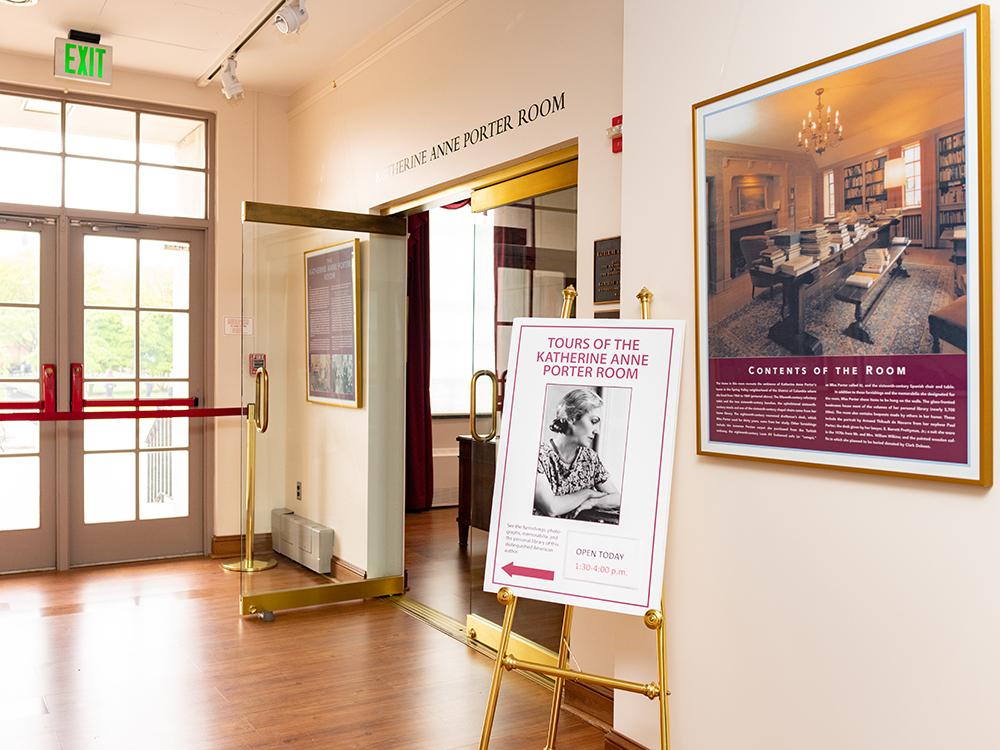 Entrance to the Katherine Anne Porter Room