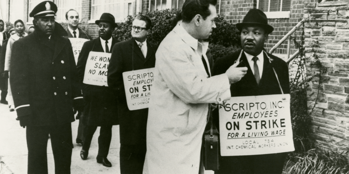 MLK picketing