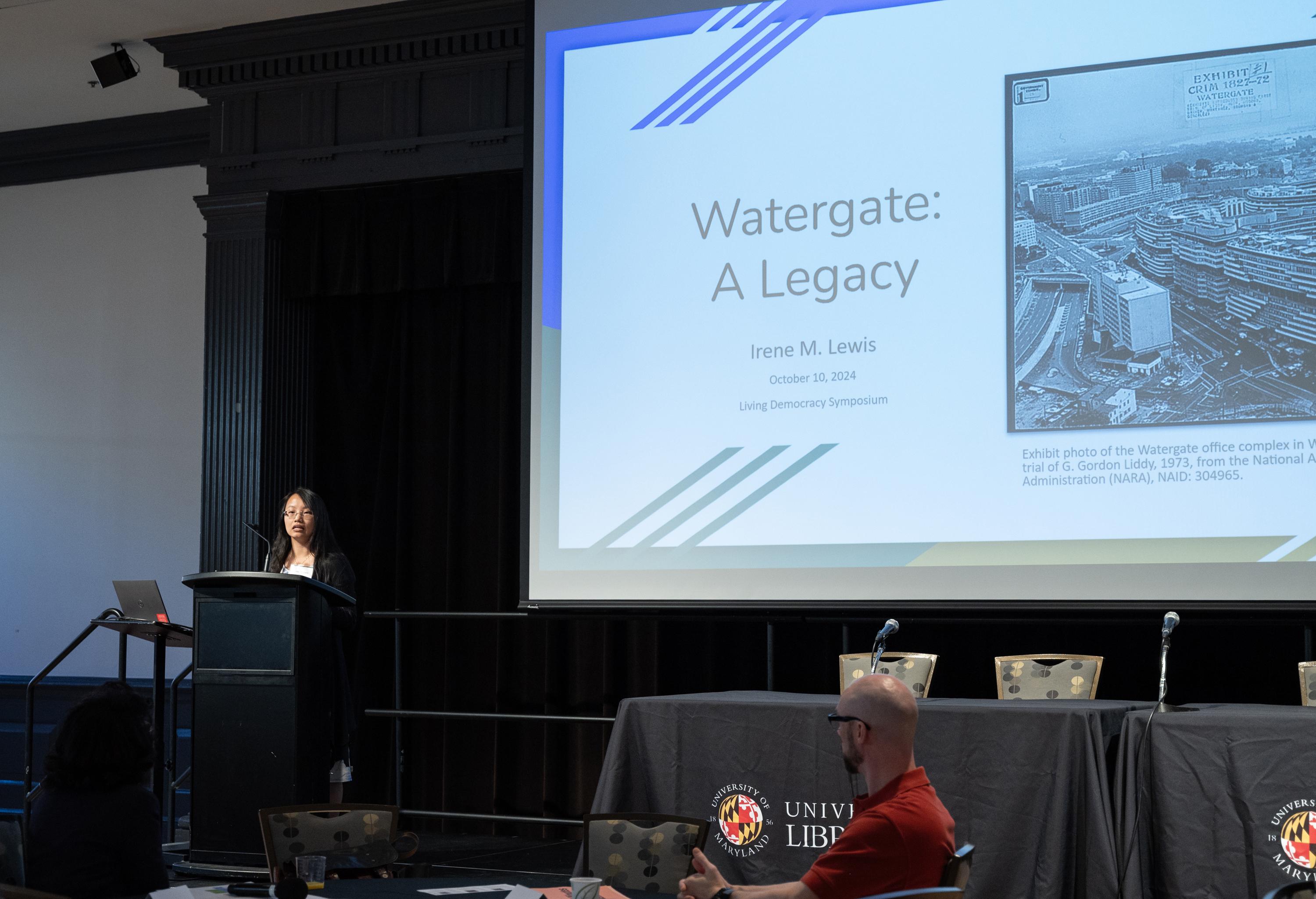 Watergate@50 presentation at the Living Democracy Symposium.