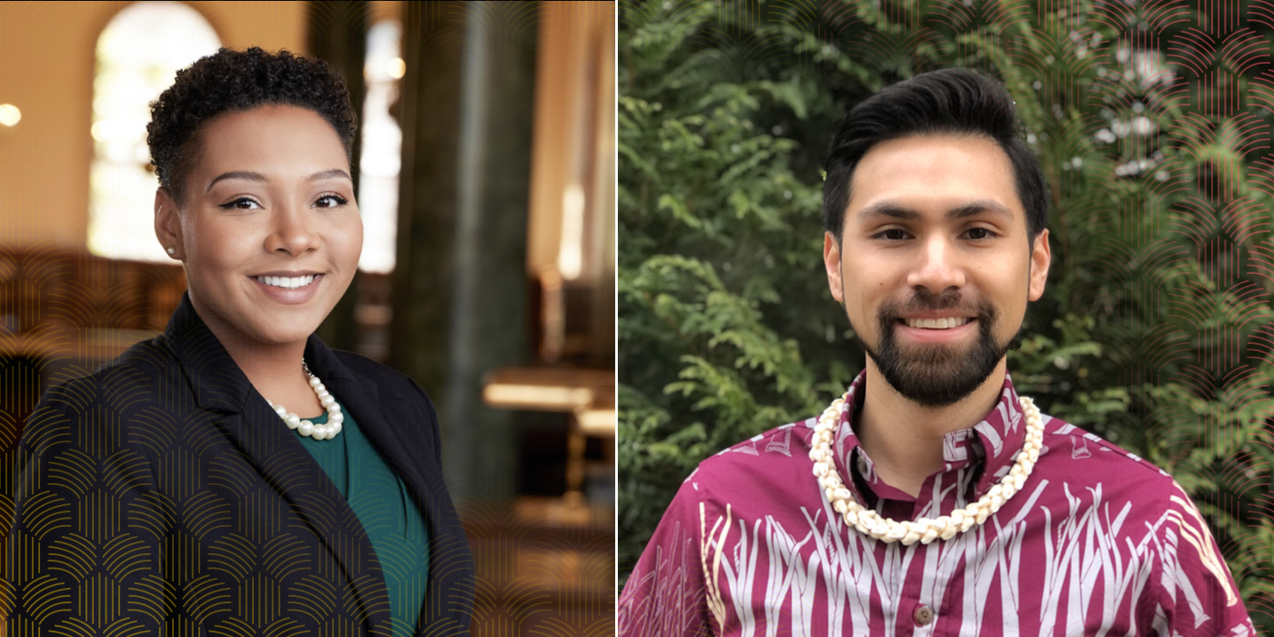 Left: Alona Norwood headshot. Right: Marcus Ortiz headshot.