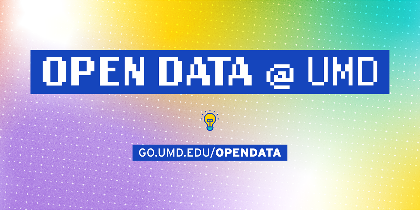 Open Data @ UMD Graphic