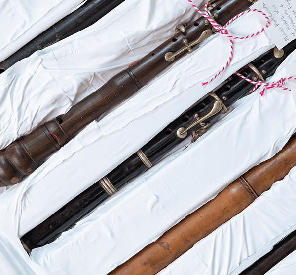 Historical woodwinds collection at MSPAL.