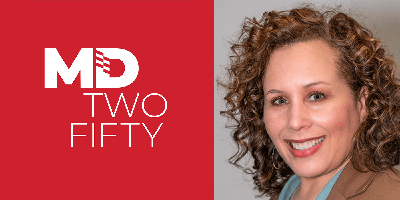 Joni Floyd headshot and MD TwoFifty Logo